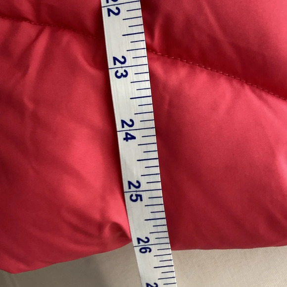 Lands End Puffer Pink Faux Fur Removable Hood Winter Jacket - Picture 16 of 16